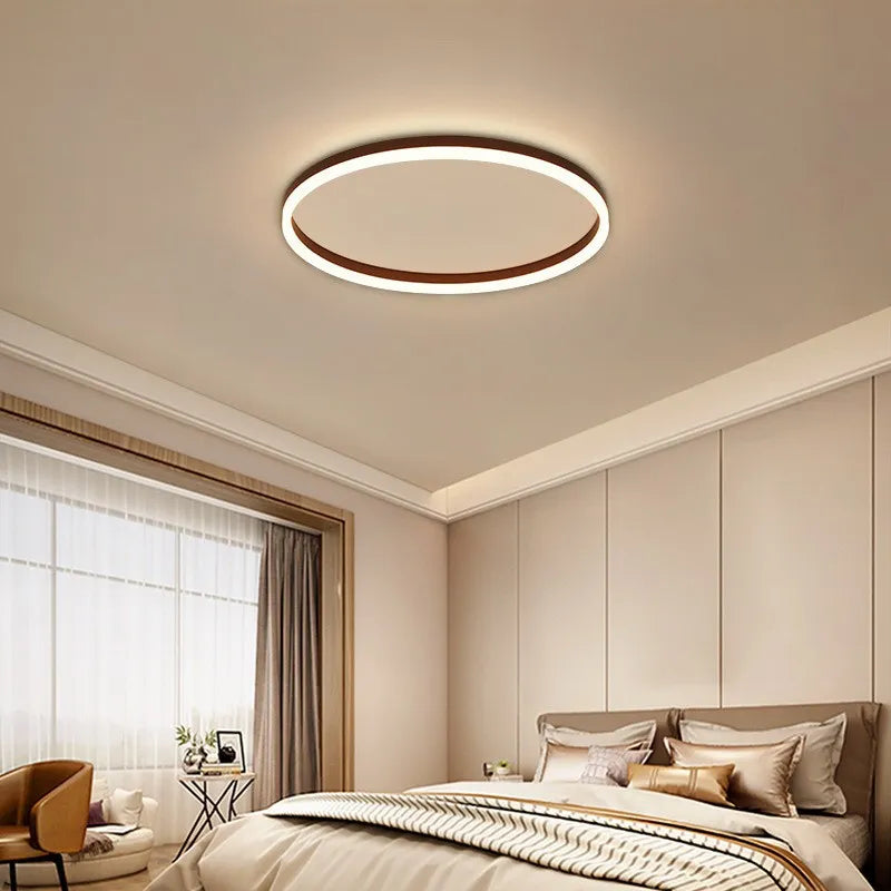 Slim Halo Ring LED Ceiling Light for Bedroom | Modern