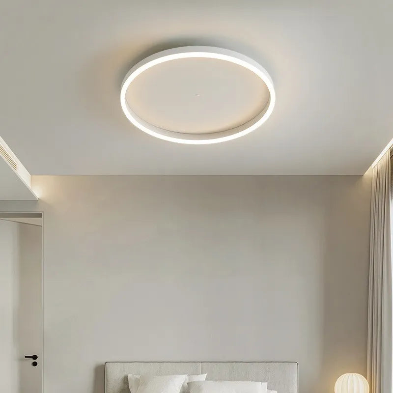 Slim Halo Ring LED Ceiling Light for Bedroom | Modern