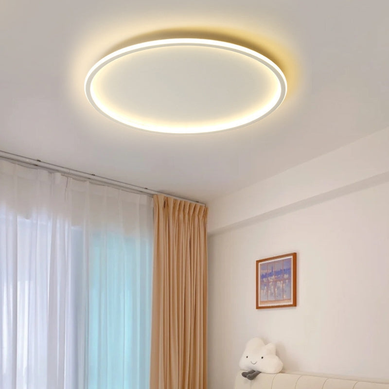 Slim Halo Ring LED Ceiling Light for Bedroom | Modern