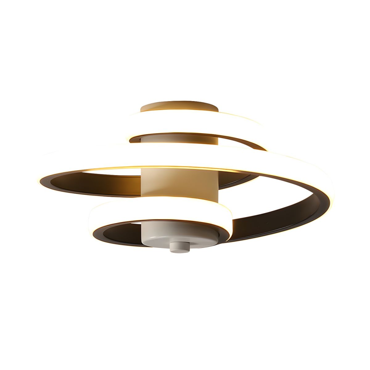 Spiral Ring LED Flush Mount Ceiling Light for Hallway | Modern