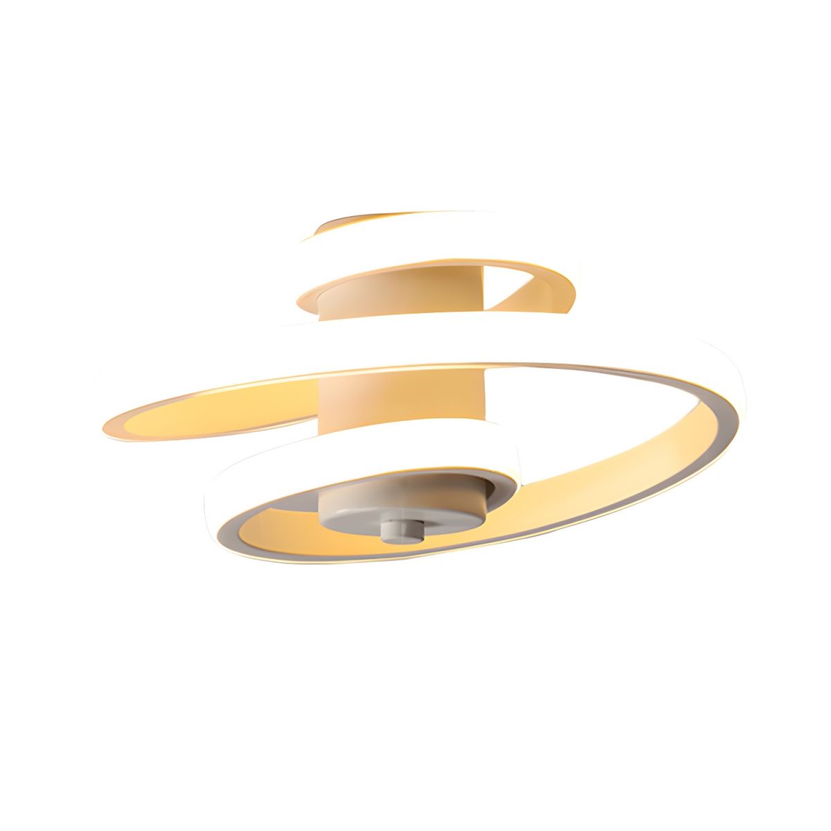 Spiral Ring LED Flush Mount Ceiling Light for Hallway | Modern