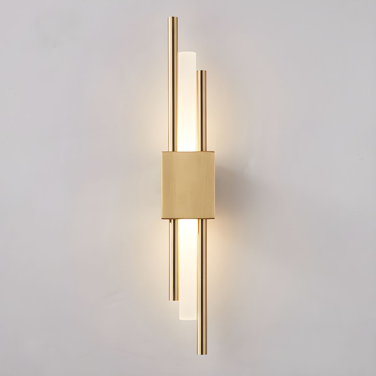 Staggered Twin Tube LED Wall Light for Bedroom | Modern