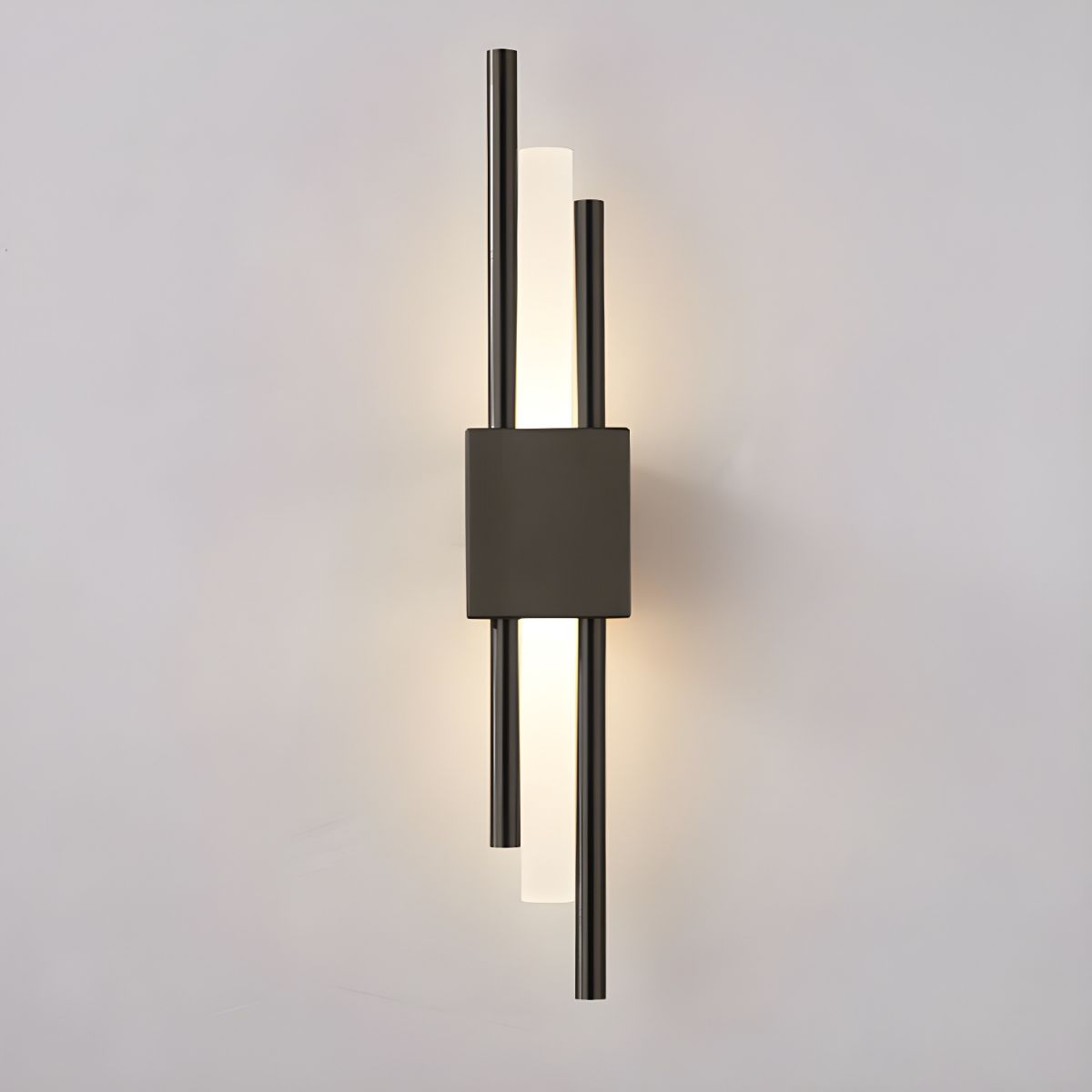 Staggered Twin Tube LED Wall Light for Bedroom | Modern
