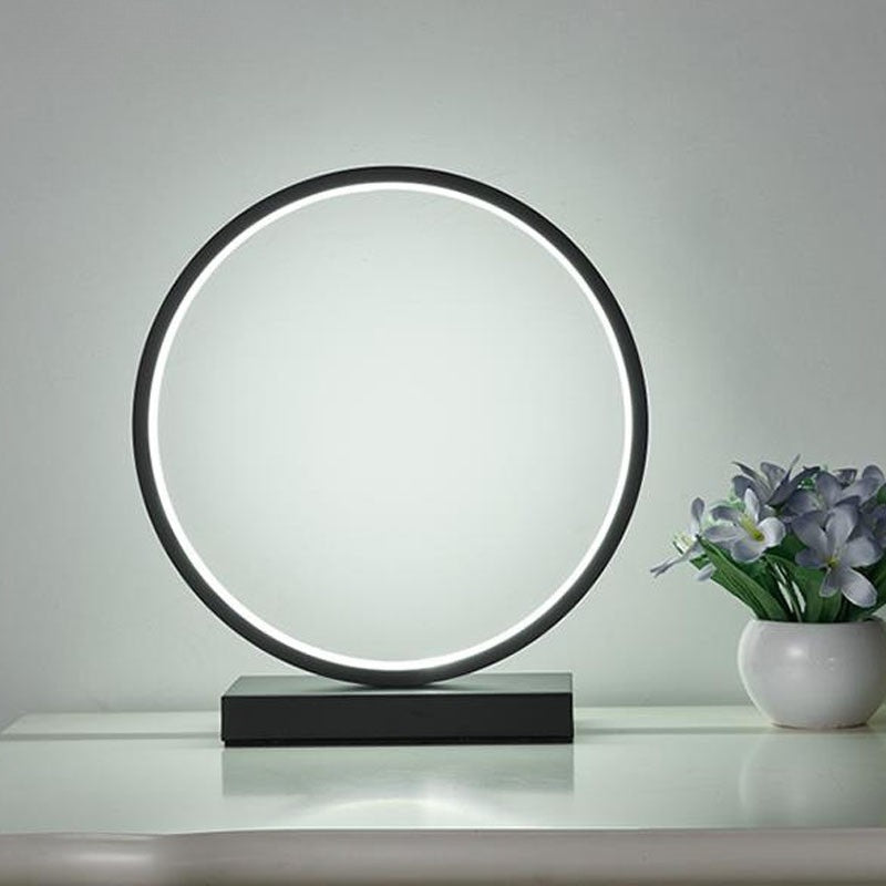 Table Lamp LED Ring for Bedroom & Living Room | Modern