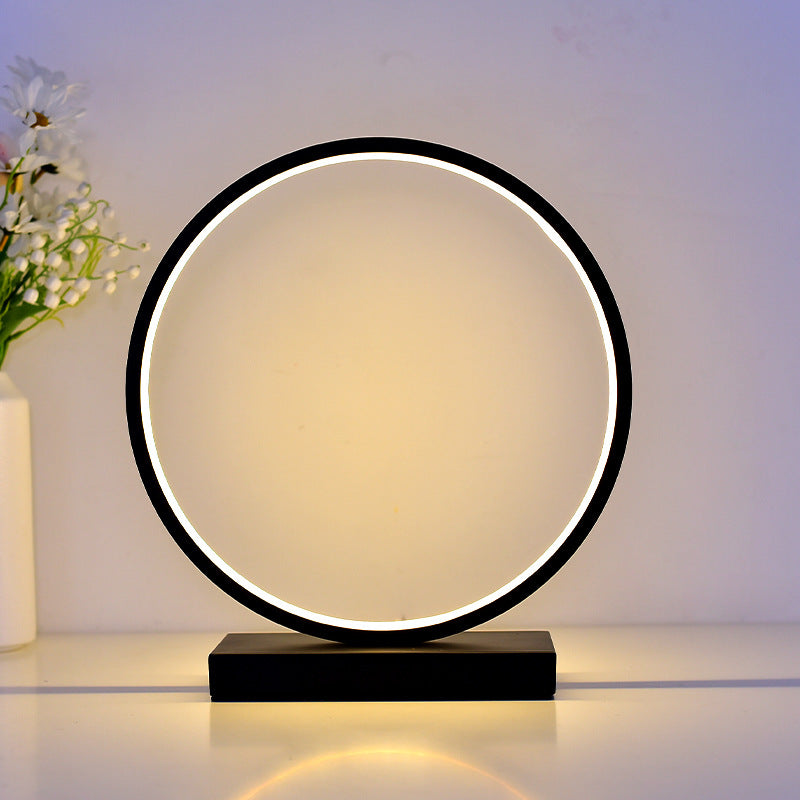 Table Lamp LED Ring for Bedroom & Living Room | Modern