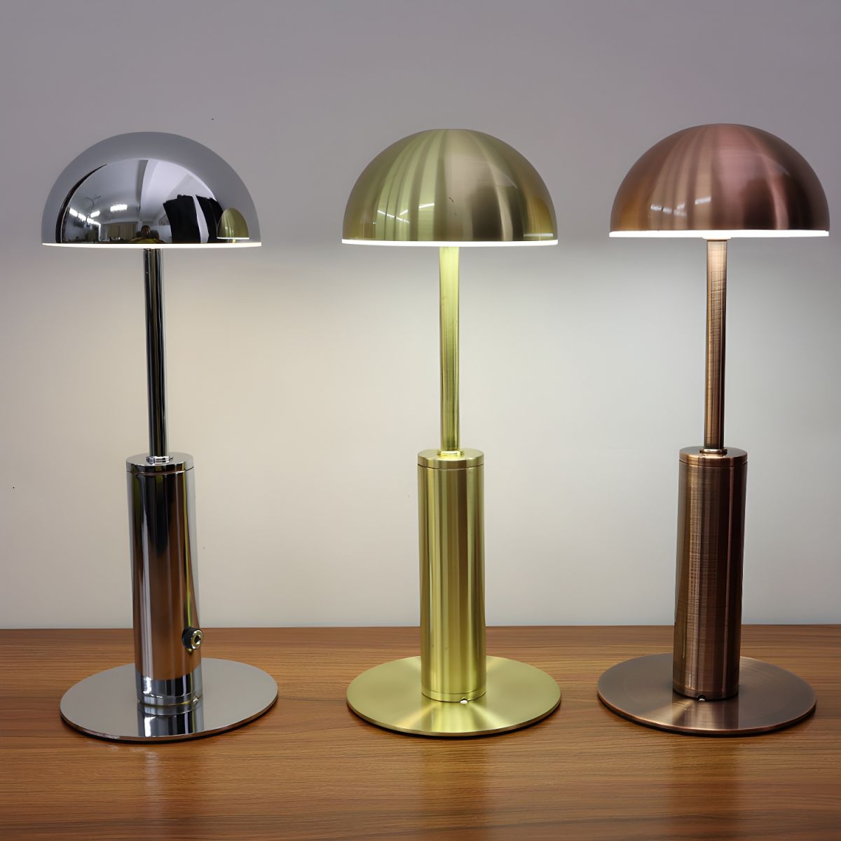 Table Lamp Mushroom Cordless for Bedroom | Rechargeable