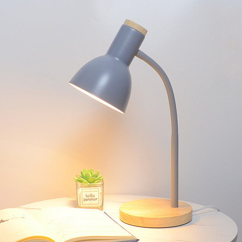Table Lamp with Curved Arm for Bedroom | Reading