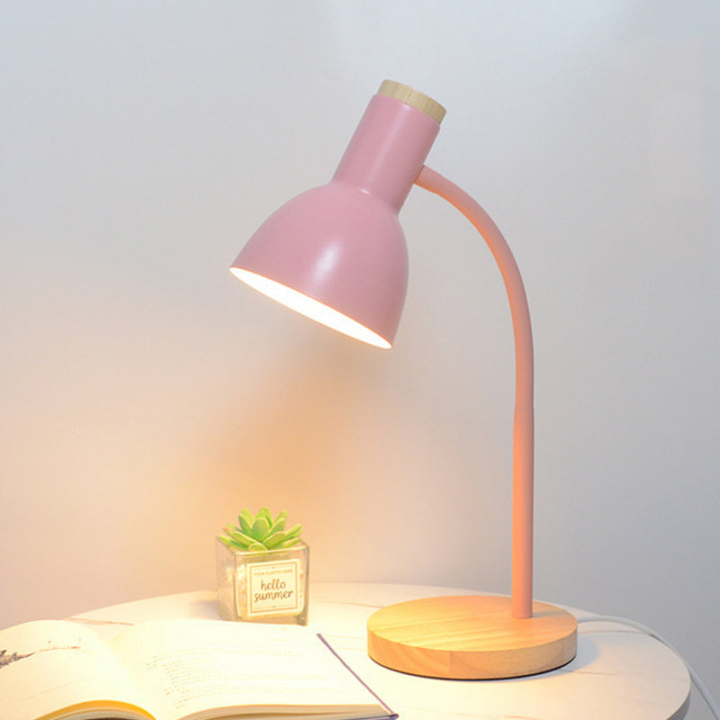 Table Lamp with Curved Arm for Bedroom | Reading