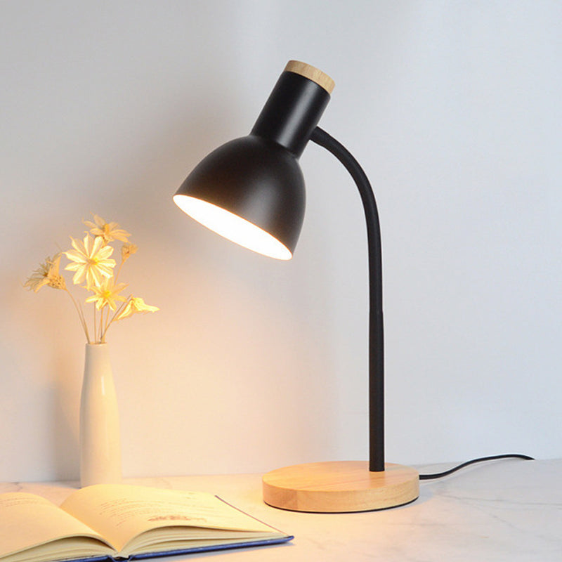 Table Lamp with Curved Arm for Bedroom | Reading