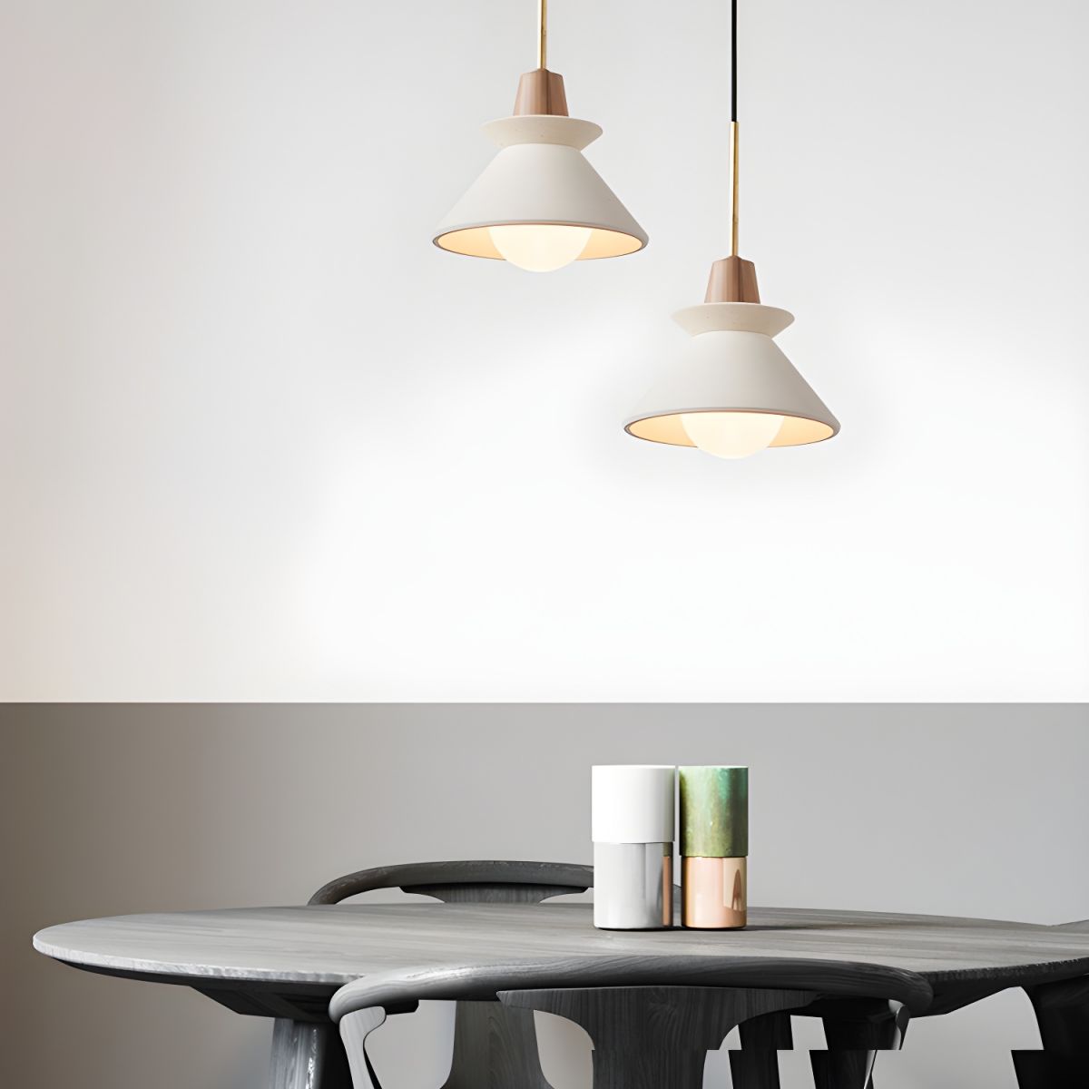Tiered Cone Hanging Pendant Light for Bedroom | Nordic