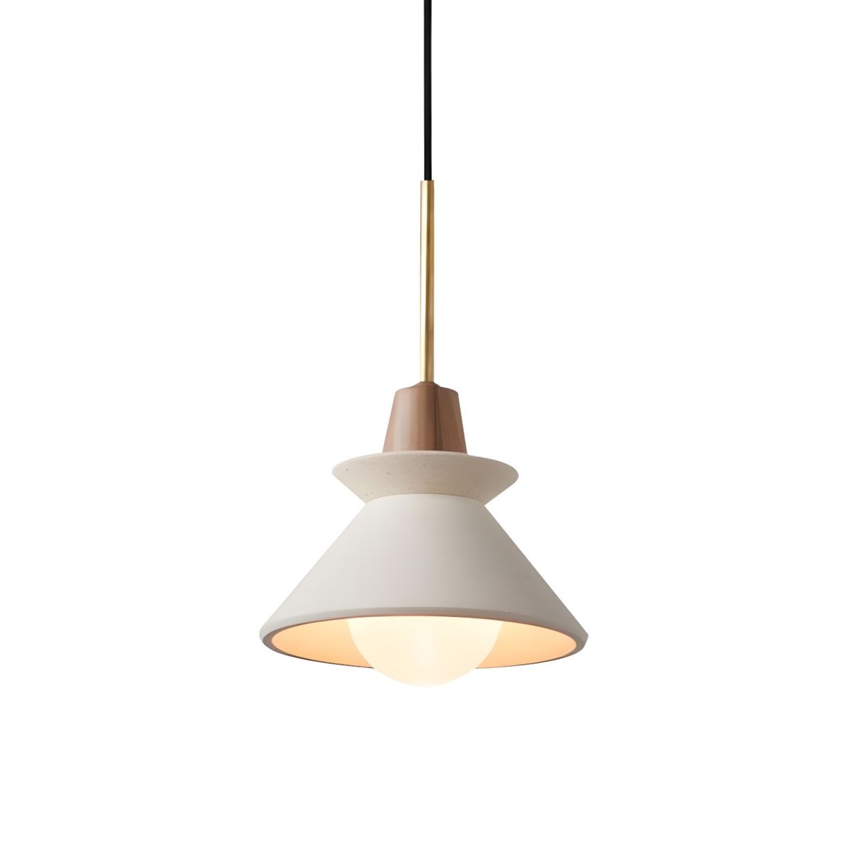 Tiered Cone Hanging Pendant Light for Bedroom | Nordic