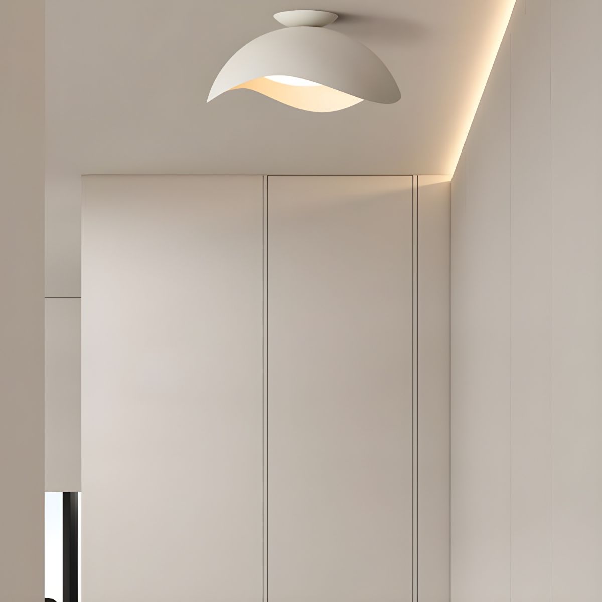 Twisted Wave Ceiling Light for Living Room | Contemporary