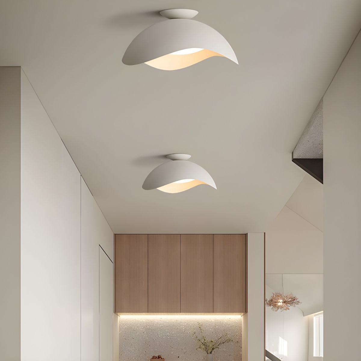 Twisted Wave Ceiling Light for Living Room | Contemporary