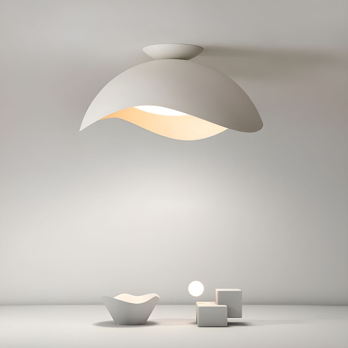 Twisted Wave Ceiling Light for Living Room | Contemporary