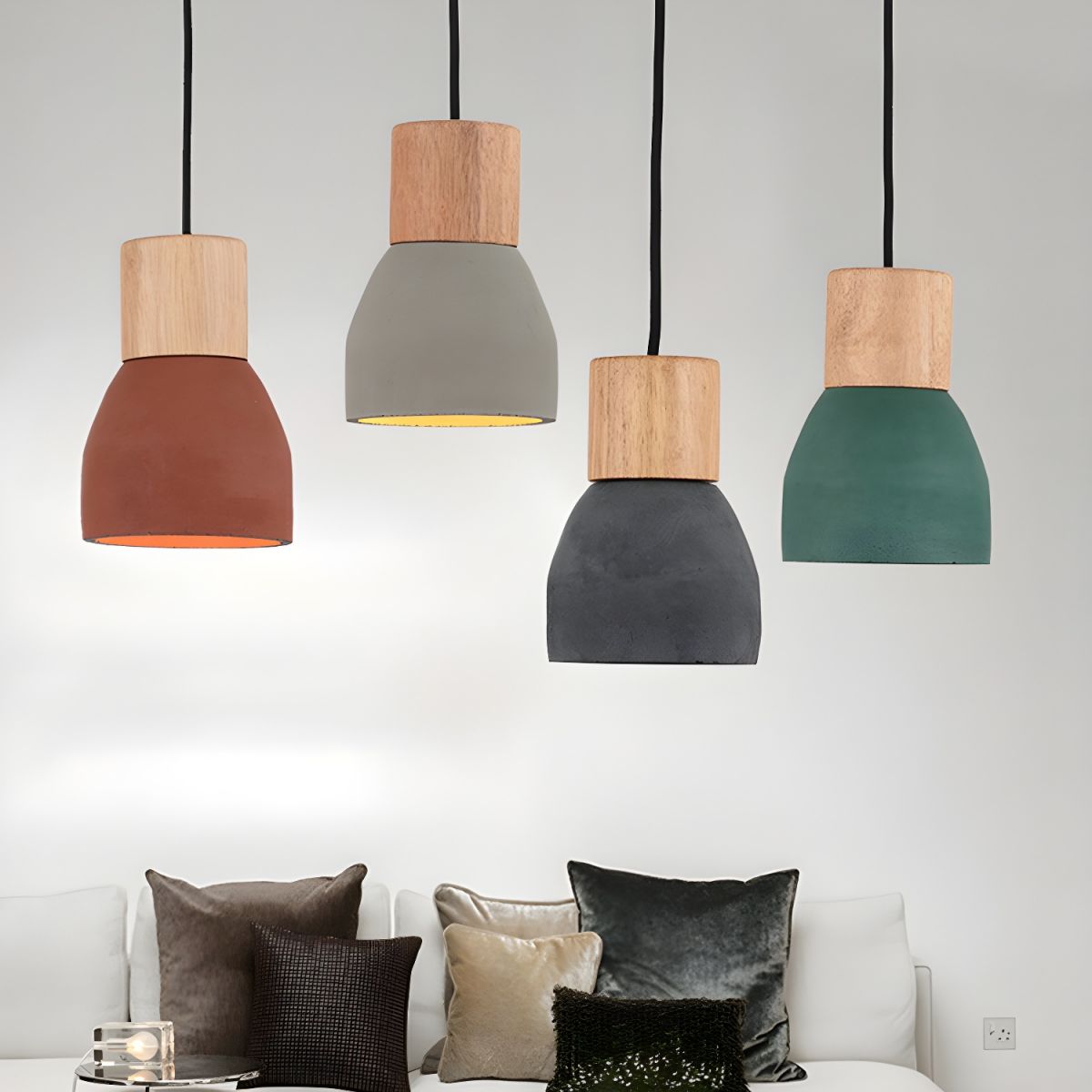 Wooden Bell Hanging Pendant Light for Living Room | Retro