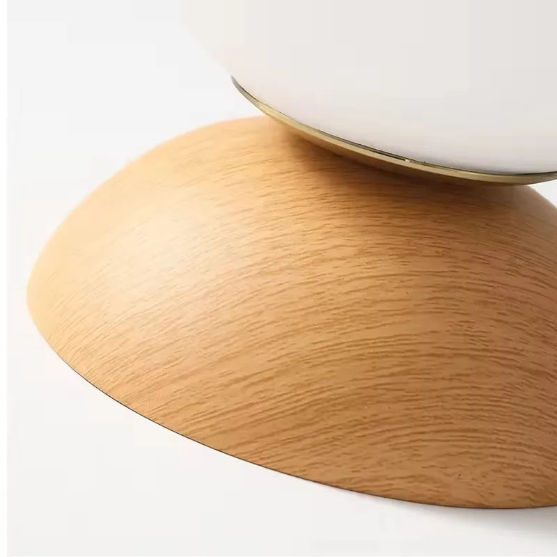 Wooden Globe Ceiling Light for Bedroom | Nordic
